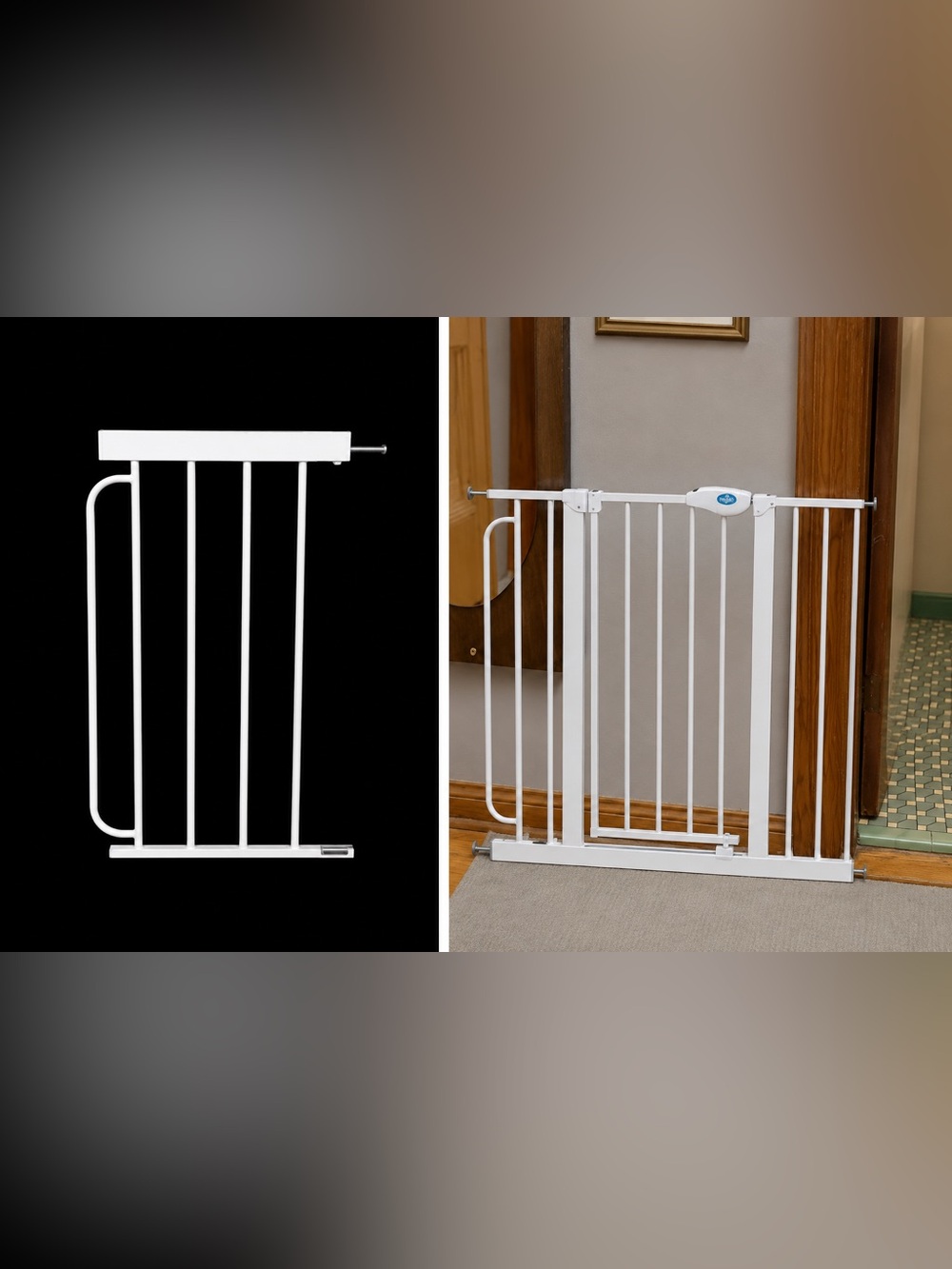 12” Metal Gate Extension Piece For Widening Regalo 30” Tall Gate / Extra Wide